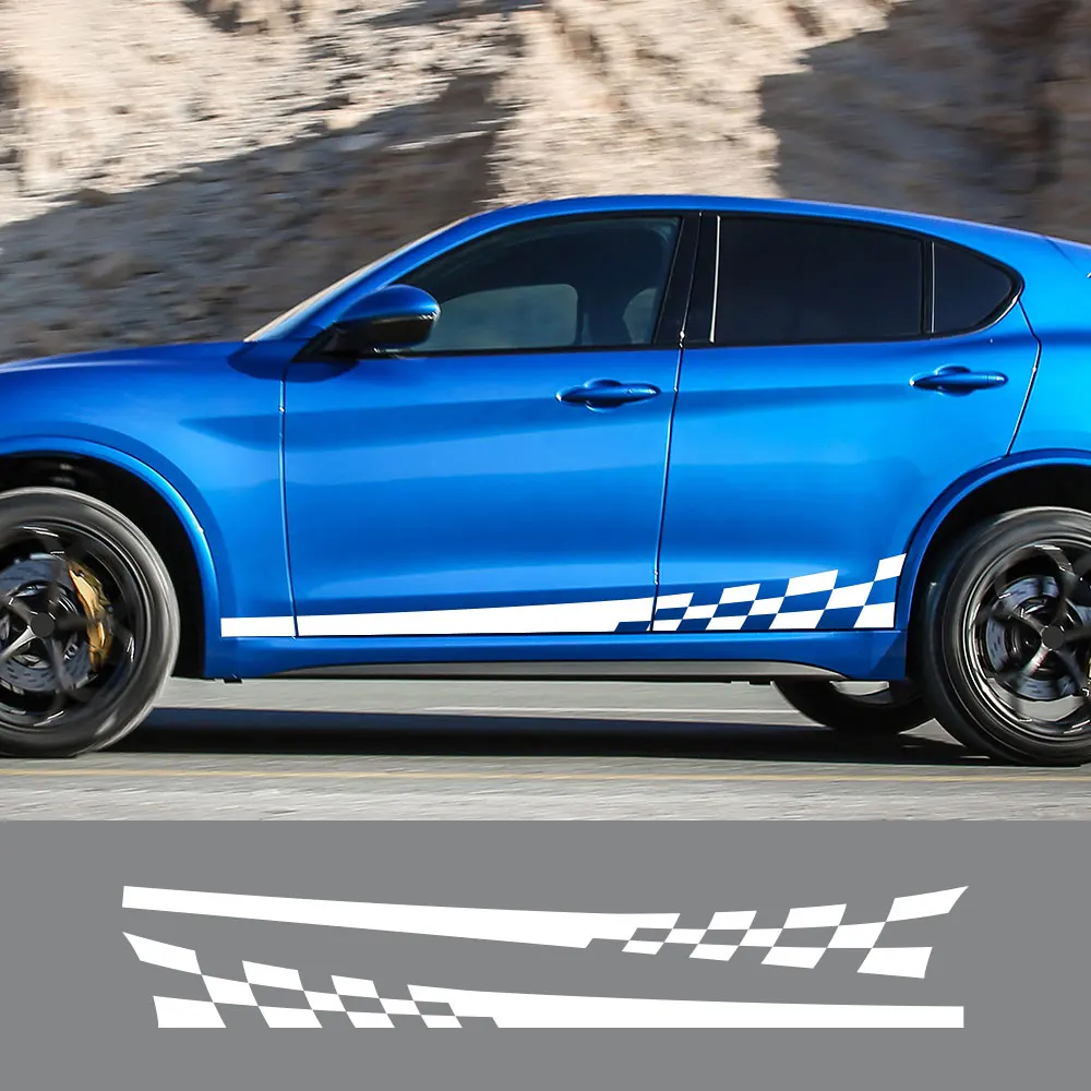 

2 шт., наклейки на автомобильные двери для Alfa Romeo 159 147 Giulietta Stelvio 4C MITO 156 Giulia Sportiva