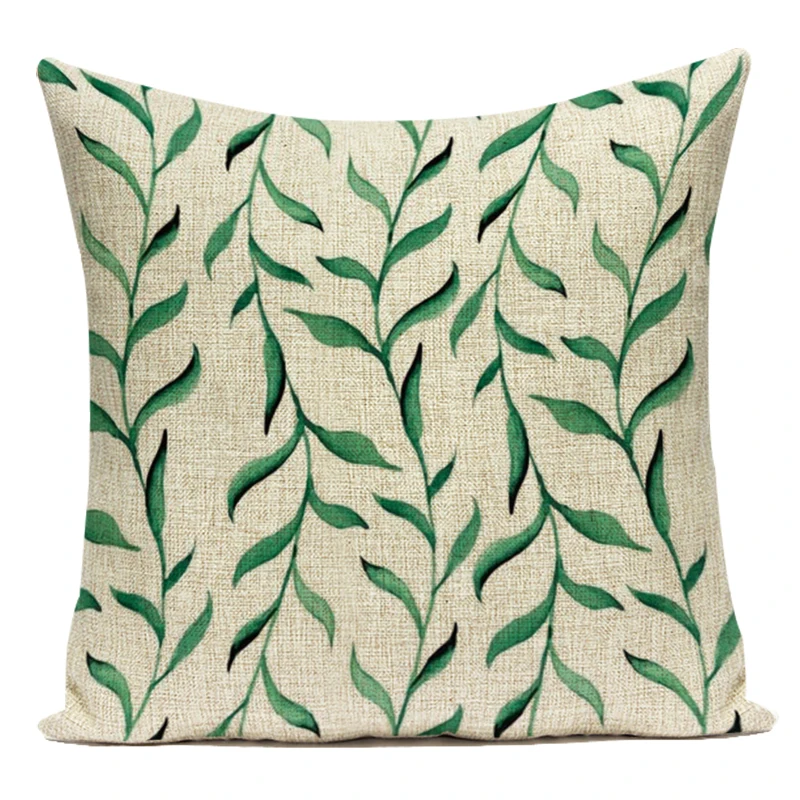 Декоративные подушки из полиэстера тропический кактус пальмовый лист диван