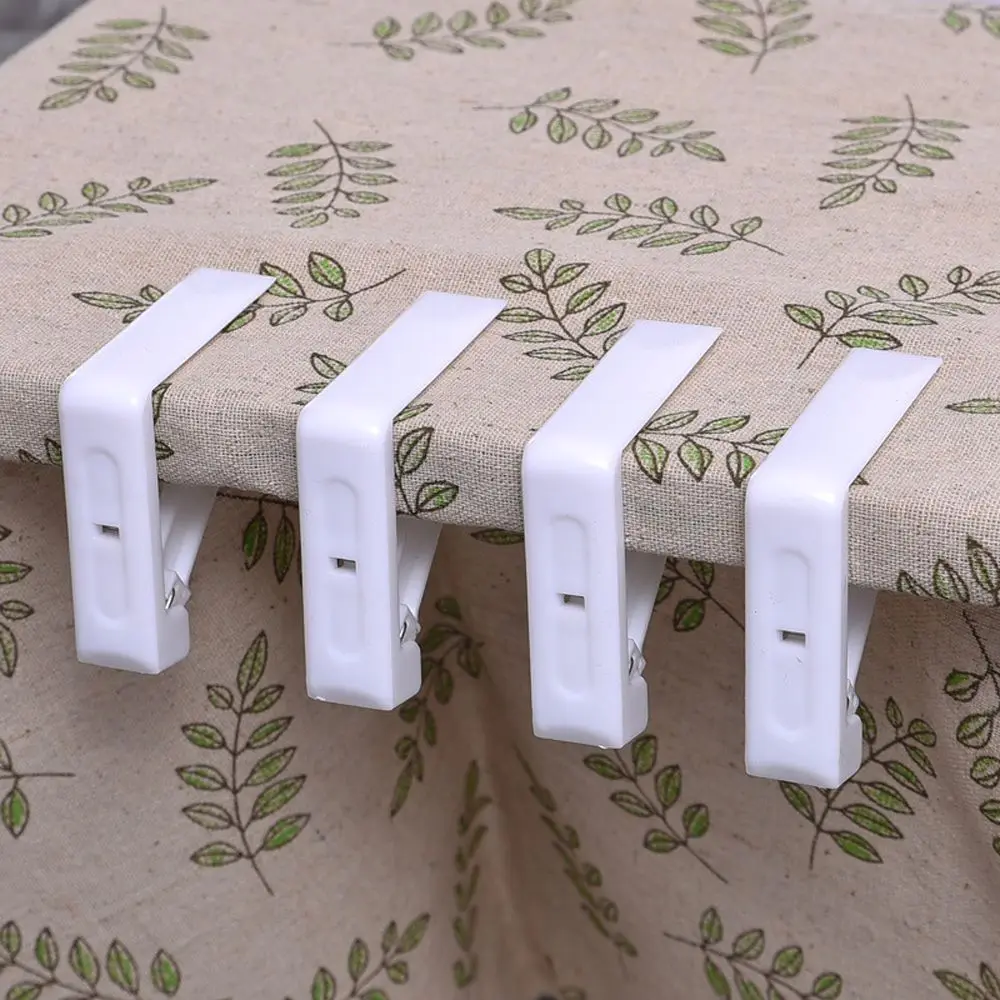 4 шт. белая скатерть клип стол юбка Обложка вечерние свадебные зажим для скатерти