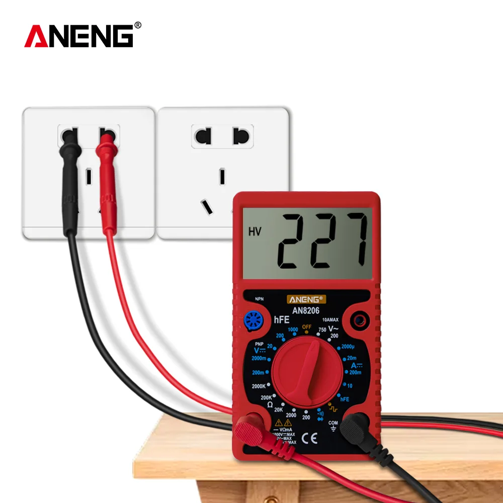 Цифровой мини-мультиметр зуммер электронный измеритель мощности выходная