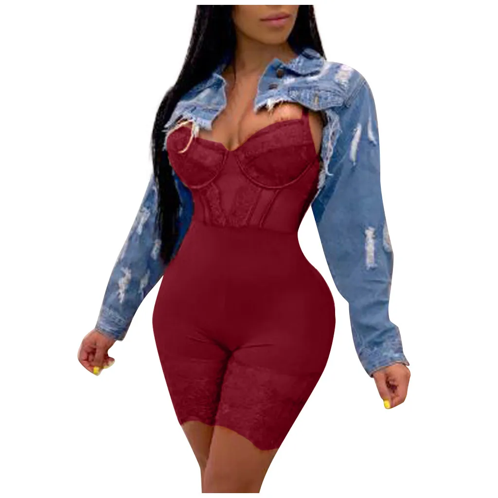 Слитное женское нижнее белье кружевное сексуальное с открытой спиной боди -