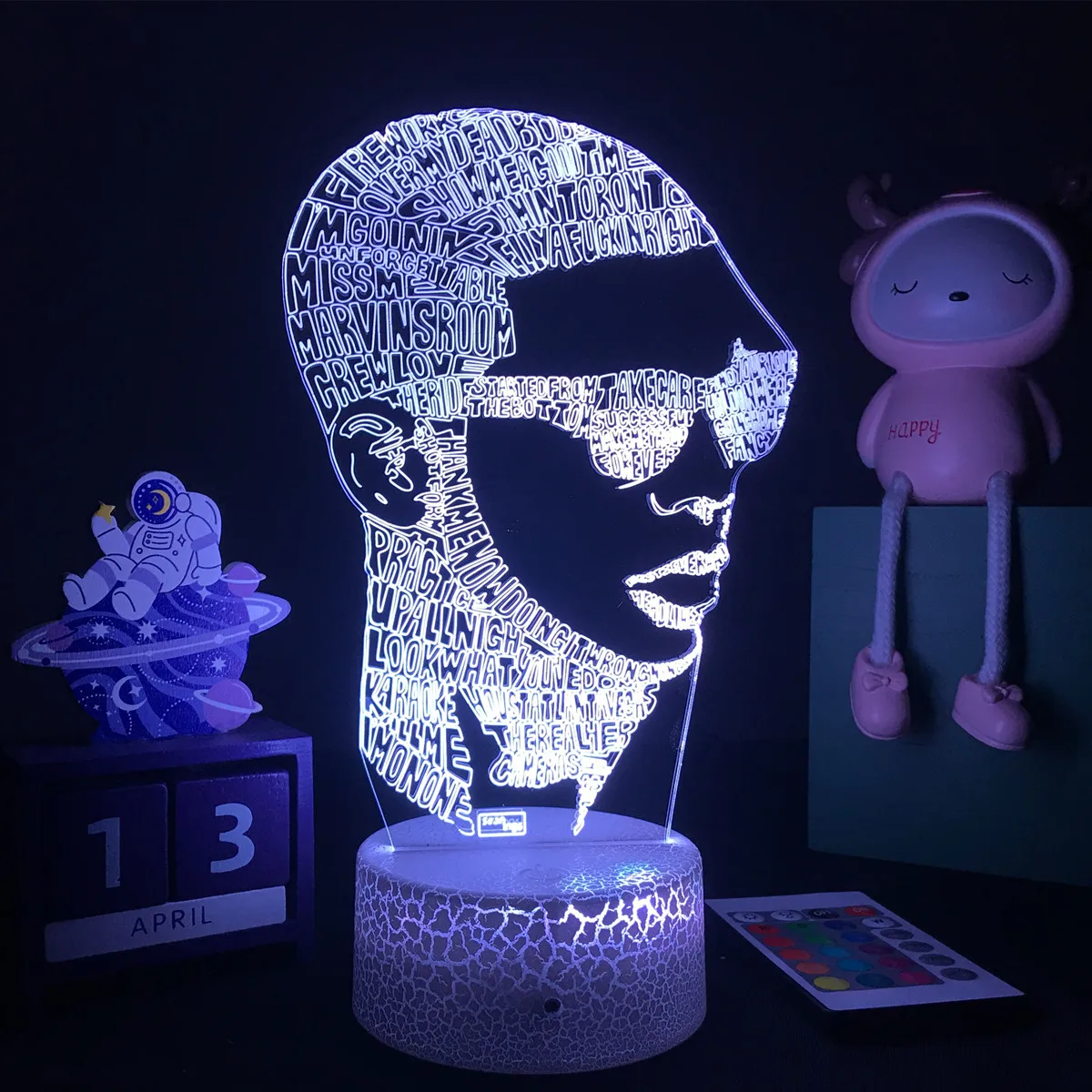 

3d Night Light Rapper Star Drake lamp Gift for Fans LED Table Lamps Home Decoration Best Friends Gift Dropshipping