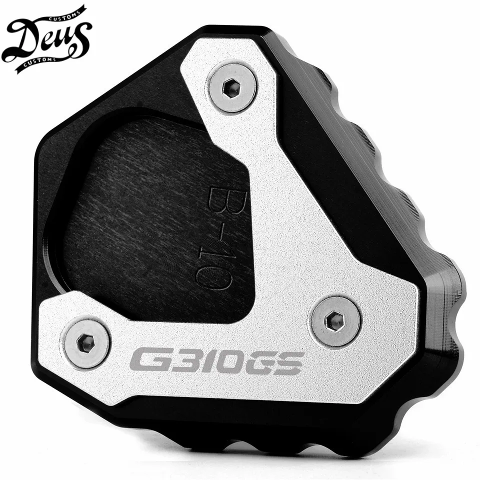 

For BMW G310GS G310 GS 2017 2018 2019 2020 Motorcycle Kickstand Extension Plate Foot Side Stand Enlarge Pad Logo