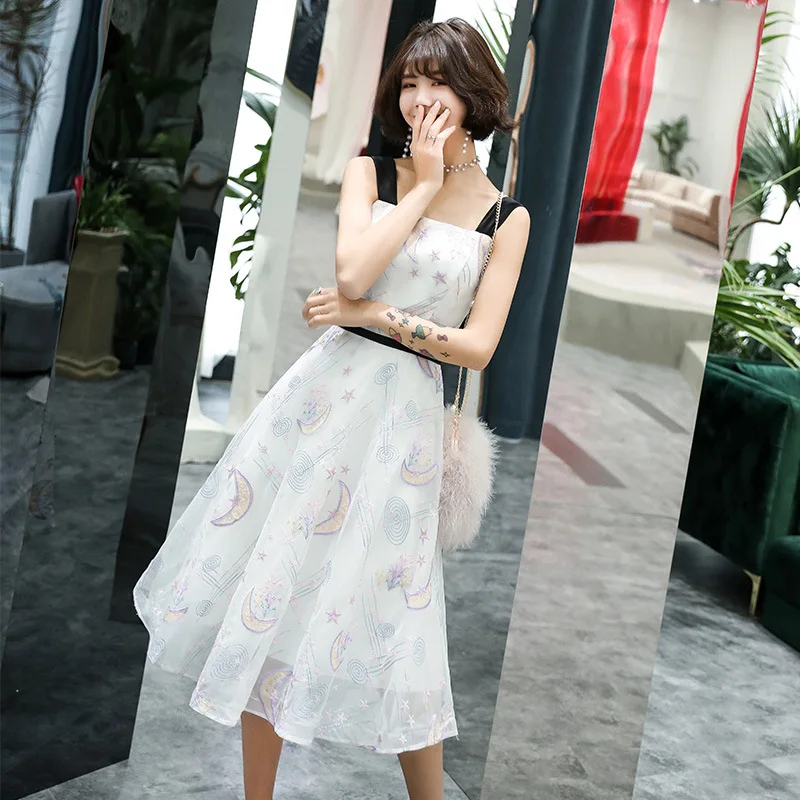 

Женское вечернее платье-Ципао, элегантное облегающее платье со звездным небом и вышивкой, свадебное платье