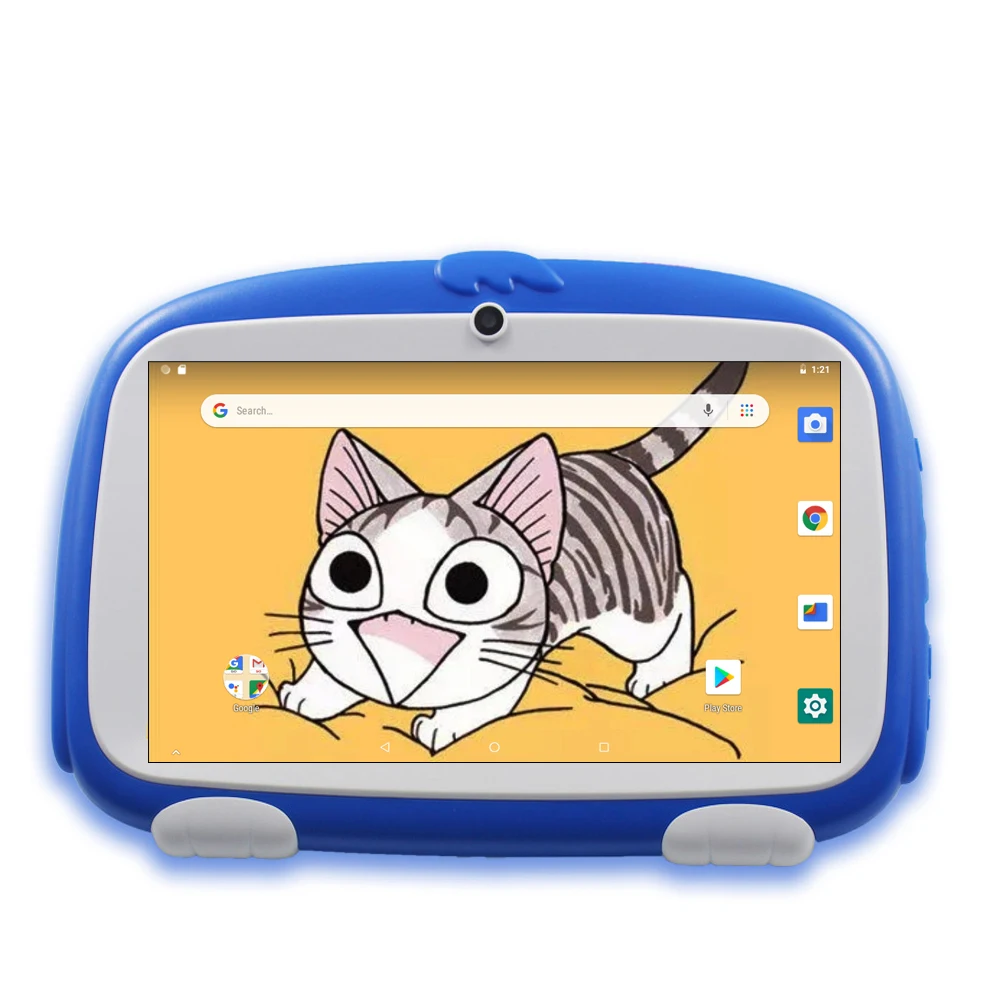 Новинка 7 дюймовый Android 8 0 Google Play Детские планшеты четырехъядерный Двойная камера
