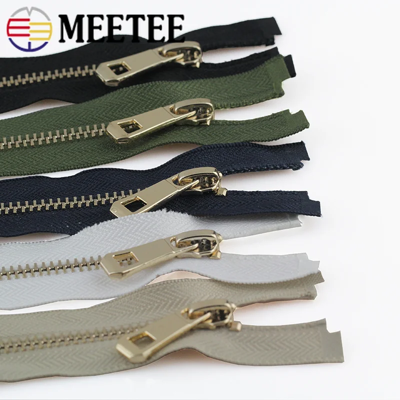 Meetee 2 шт. 35 85 см 5 # металлическая молния золотого цвета с открытым концом Сделай