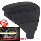 Подлокотник для Citroen grand C4 Picasso, двухслойная Центральная подлокотник с USB-зарядкой и контейнером для хранения, пепельница, аксессуары