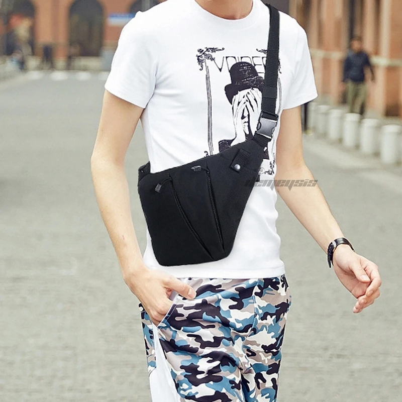 Нагрудная сумка с защитой от кражи для мужчин тактического оружия путешествий