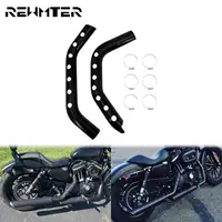 Motorcycle Exhaust Pipe Heat Shield Muffler Guard Protective Cover Black For Harley Sportster XL 883 1200 Forty Eight 2004-2021