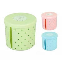tissue storage box detachable dust proof pp round dots printed toilet paper stand for bathroom