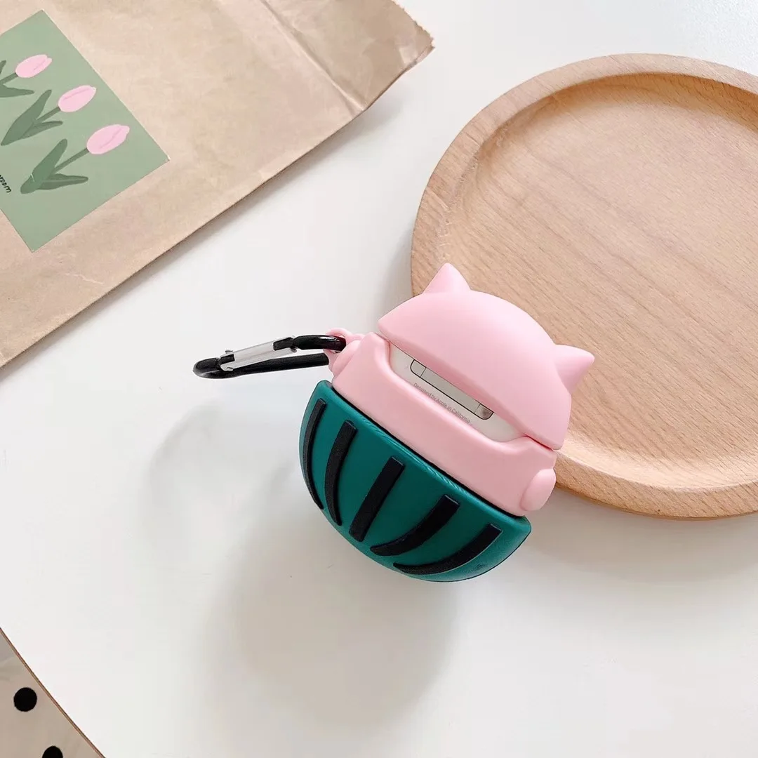 Teyomi 3D чехол с рисунком поросенка арбуза для Airpods 1/2 Чехол Мягкий силиконовый