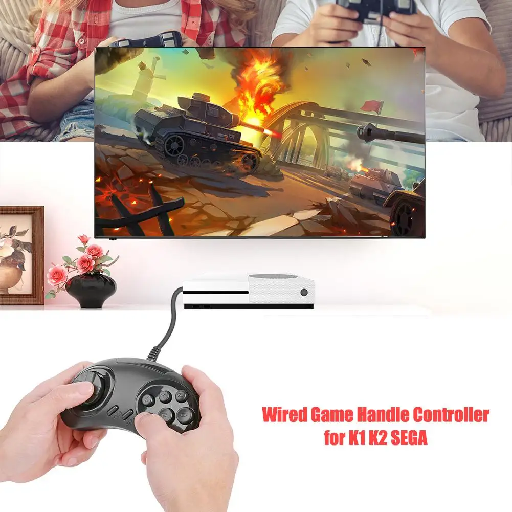 Игровой контроллер SEGA K1 K2 16-битный джойстик консоль с 9-ю отверстиями аксессуары