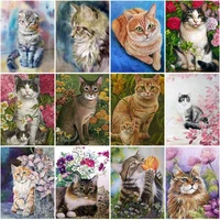 5d diy diamond painting cat rhinestone picture full square embroidery animal cross stitch kit mosaic home decor gift