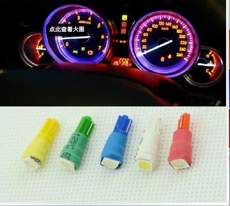 

Automotive LED instrument light T5 highlight 1SMD driving desk lamp three-chip interior lamp reading lamp lighting lamp