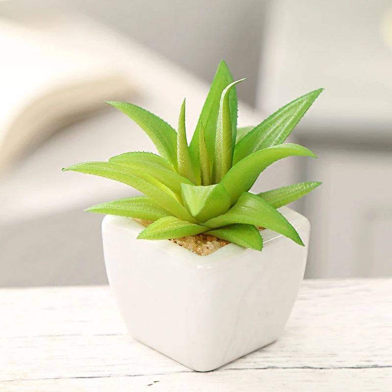 

Artificial Succulents Plants Home Garden Bedroom Balcony Desktop Table Mini Bonsai Wedding Party Decoration Fake
