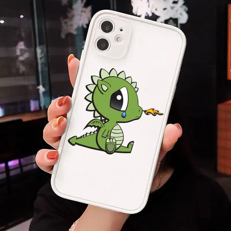 

Little dinosaur foal Phone Case matte transparent For iphone 7 8 11 12 plus mini x xs xr pro max cover