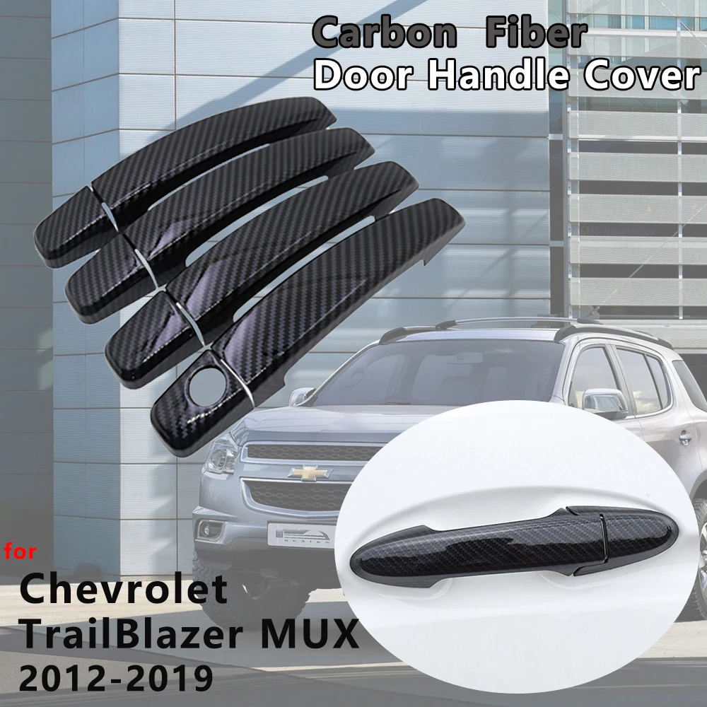 

Крышка дверной ручки из углеродного волокна, автомобильные аксессуары для Chevrolet TrailBlazer MUX 2012 2013 2014 2015 2016 2017 2018 2019