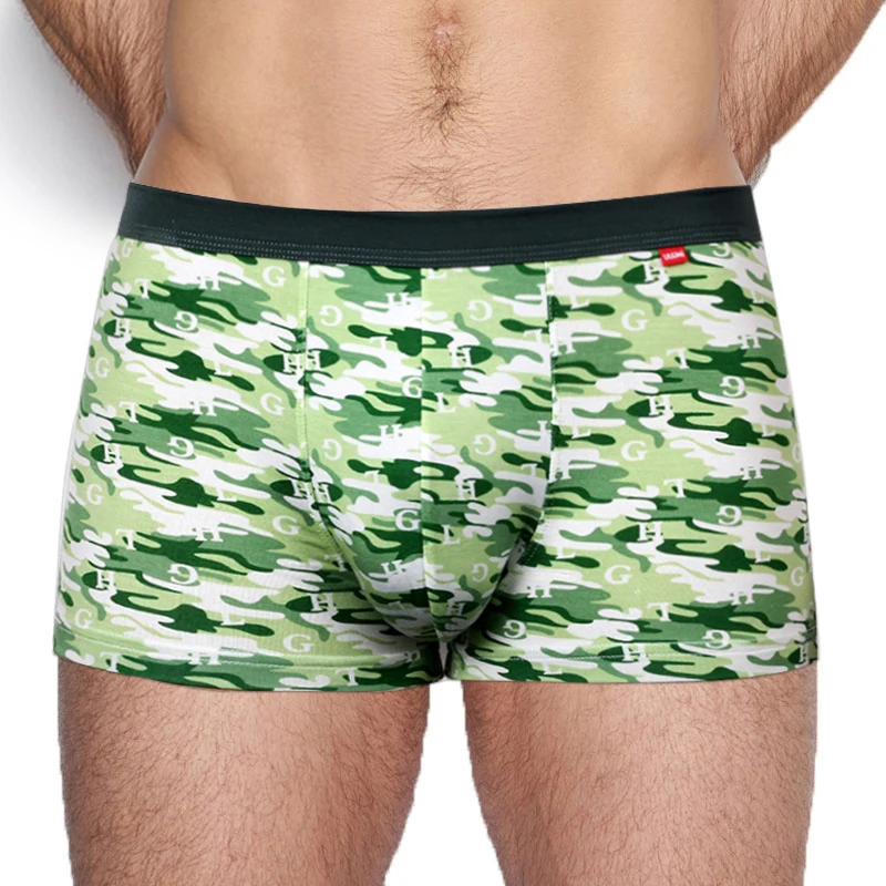 Мужское нижнее белье высококачественные хлопковые мужские боксеры с принтом