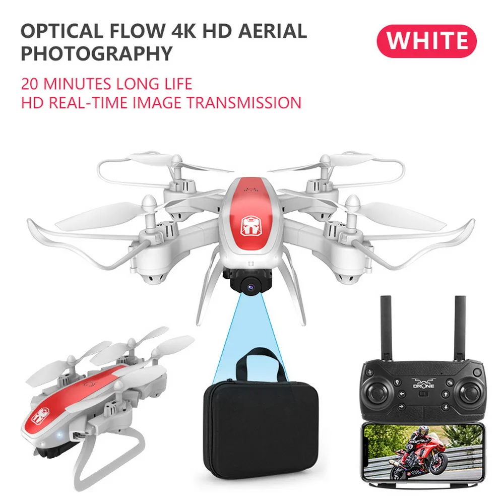 4k Дрон KY909 HD 4K WiFi видео live fpv Дрон светильник с потоком держать высоту четырехосный самолет одна кнопка взлет Дрон с камерой квадрокоптер с камерой квадракоптер квадрокоптер аккумулятор квадракоптер с камерой - Цвет: 4k