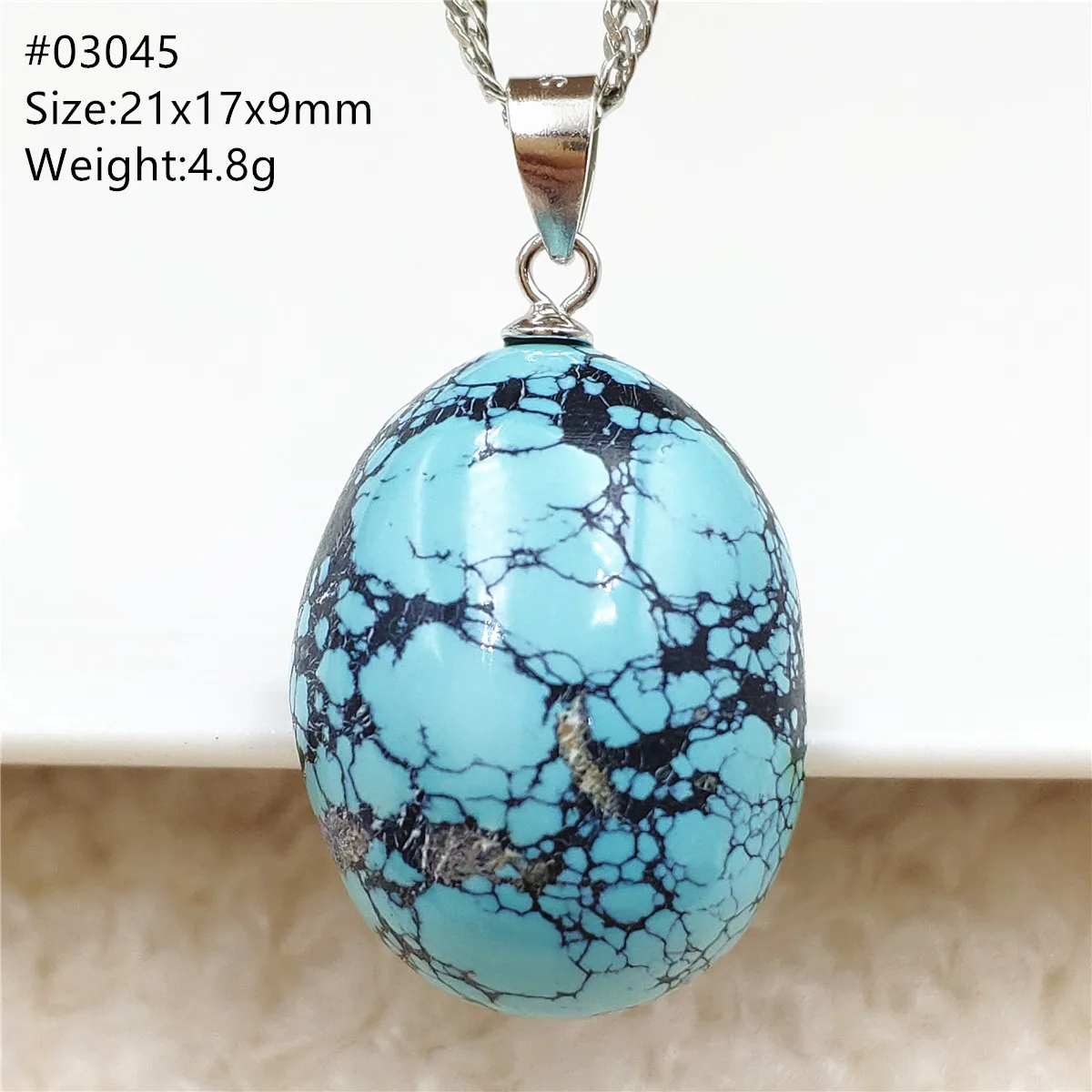 Natural Green Turquoise Gemstone Pendant Crystal Water Drop Rectangle Women Men Blue Healing Necklace AAAAA | Украшения и