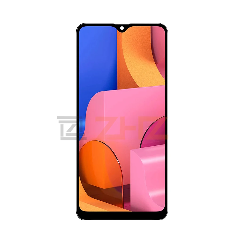 Для samsung Galaxy A20s ЖК-дисплей A207 кодирующий преобразователь сенсорного экрана в сборе SM-A207F/DS A207U+ рамка запасные части