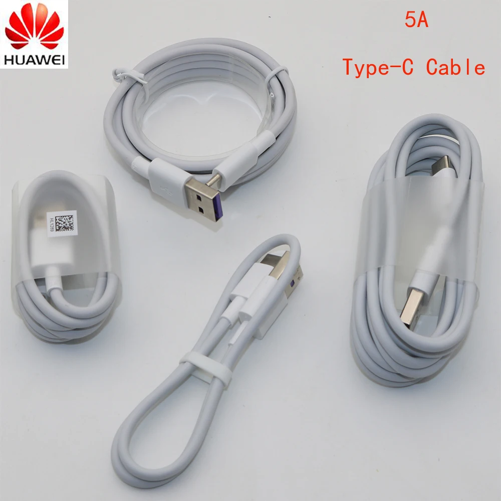 Оригинальный кабель Huawei Supercharge 5A Type C Mate 9 10 Pro P10 Plus P20 Honor V10 быстрая зарядка USB 3 0