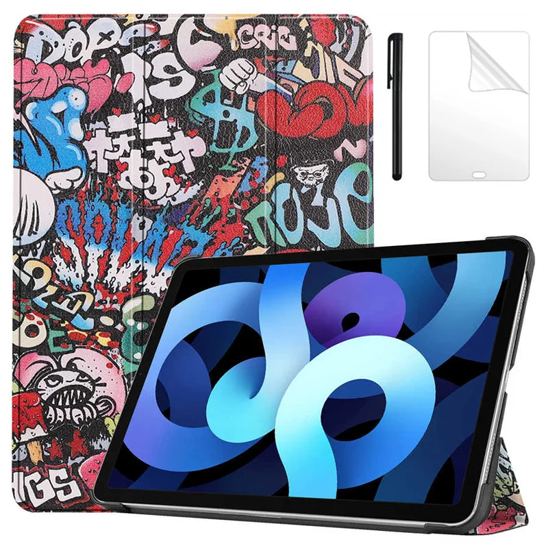 

Magnet Slim Fashion Painted Smart Cover For iPad Air 4 2020 A2072 A2324 A2325 A2316 Funda For iPad Air4 10.9 2020 Tablet Case