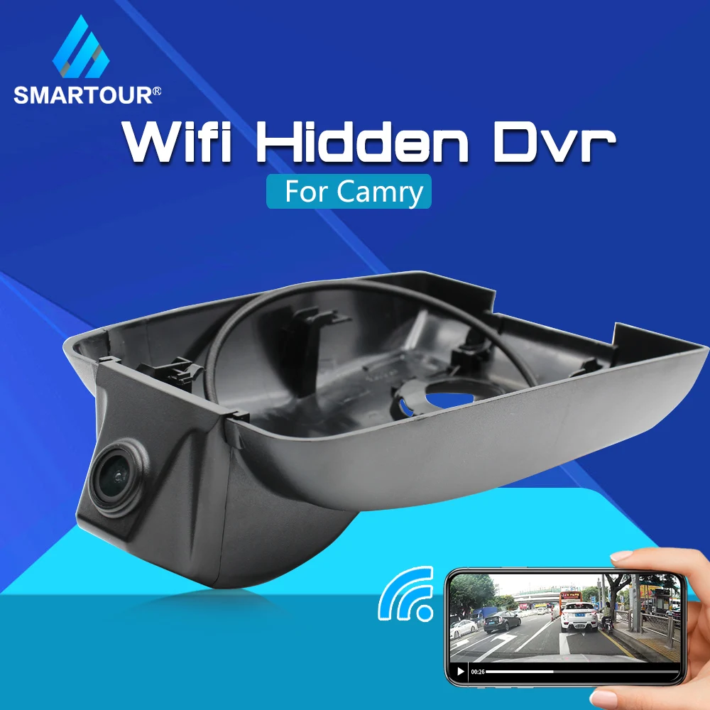 

Smartour Car Dvr HD 1080P Dash Camera ios/android Wifi Video Recorder Dual Lens Rearview For Toyota Camry XV70 2018 2019 DVRs