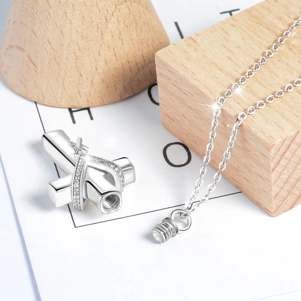 Юдора из стерлингового серебра классический крест урна для праха ожерелье на