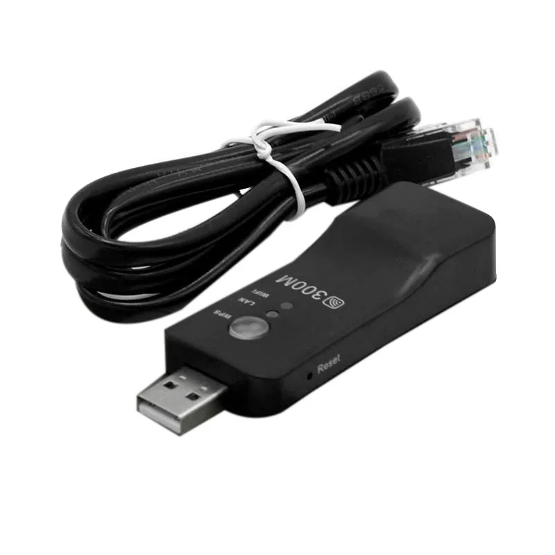 AM05 USB ТВ Wi Fi донгл адаптер 300 Мбит/с универсальной беспроводной приемник RJ45 WPS для