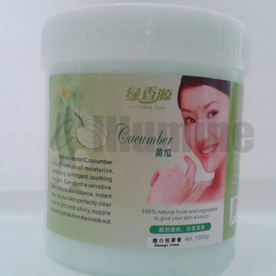 1000G Cucumber Massage Cream Vitamin C Moisturizing Skin Care Beauty Salon Series