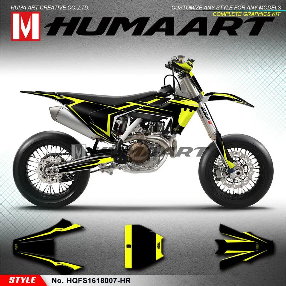 Водонепроницаемые виниловые наклейки huпера графика MX Deco для FS450 TE150 TE250 TE300 FE 250 350