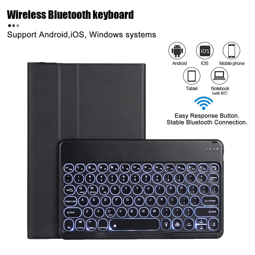 Для Huawei MatePad 2020 Pro 5G 10 8 дюймов Беспроводная Bluetooth клавиатура с подсветкой чехол для