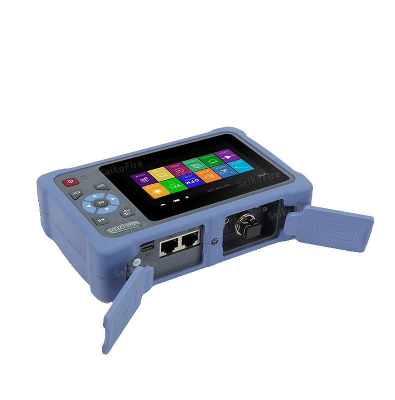 SeikoFire Mini OTDR 12 в 1 функции VFL OLS OPM карта событий RJ45 сенсорный экран