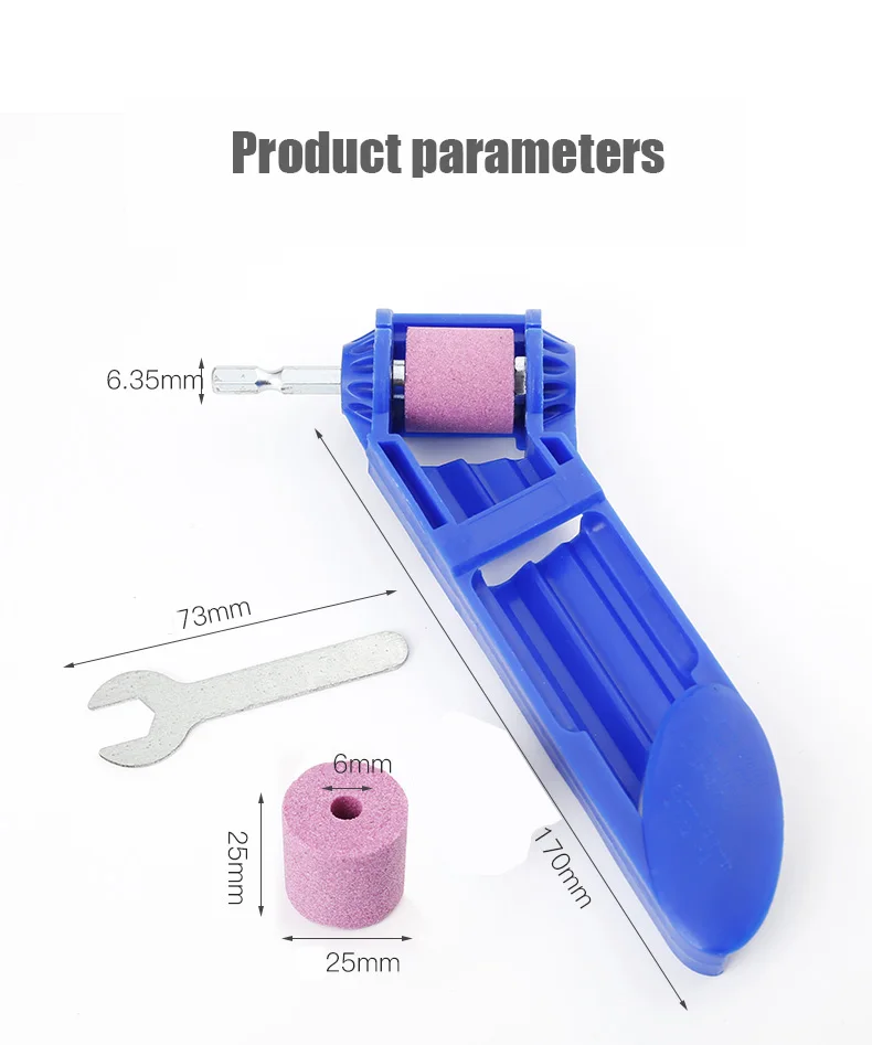 Портативная точилка для сверл VIP 2 12 5 мм корундовый шлифовальный круг
