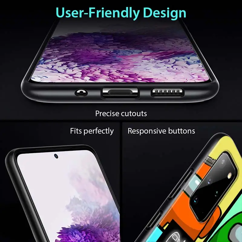 

Amongs Us games for Samsung S20 FE Lite Ultra Plus A91 A81 A71 A51 A41 A31 A21 A11 A12 A01 A72 A52 A42 Phone Case