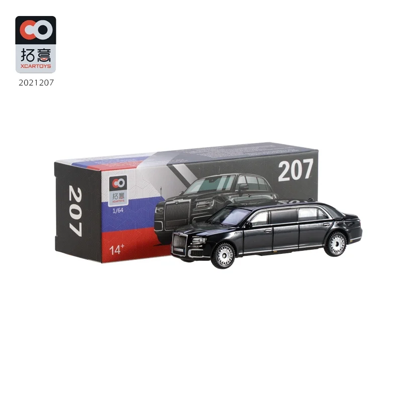 

Модель автомобиля под давлением XcarToys 1:64 Aurus Senat при президентском штате, Россия, Лимо
