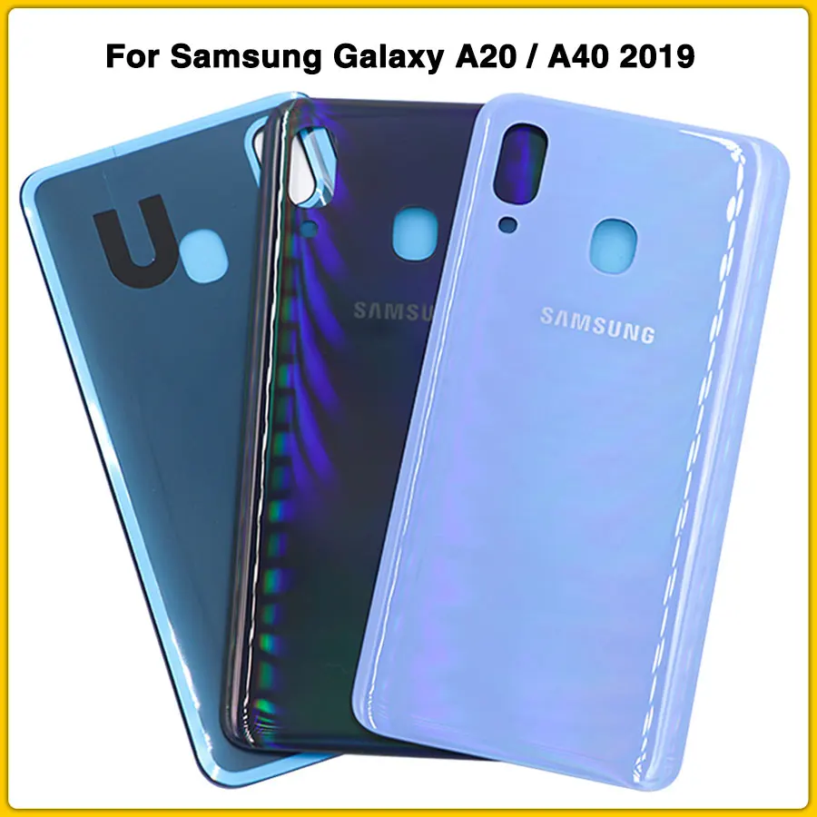 Чехол для samsung Galaxy A20/A40 A205 A205F A405 A405F, задняя крышка для батареи, задняя крышка, Запасная часть