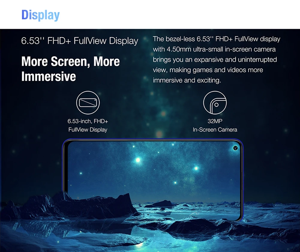 UMIDIGI F2 глобальная версия Android 10 6 ГБ 128 ГБ 6,5" FHD 32 МП селфи Helio P70 48MP AI Quad камера мобильный телефон 5150 мАч NFC