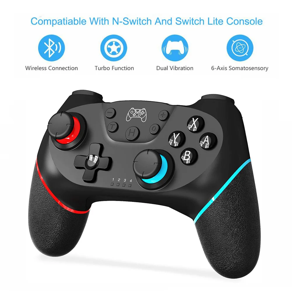 McGeSin Gamepad Built-in Gyroscope Joystick Wireless Bluetooth Switch Controller For Console Pro With 6-axis Sensor | Электроника