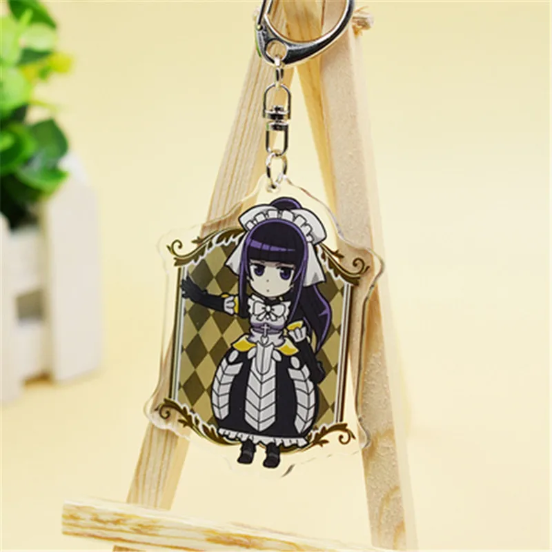 Брелок для ключей аниме Overlord Momonga Albedo Hamusuke Narberal Gamma игрушка Хэллоуина косплея