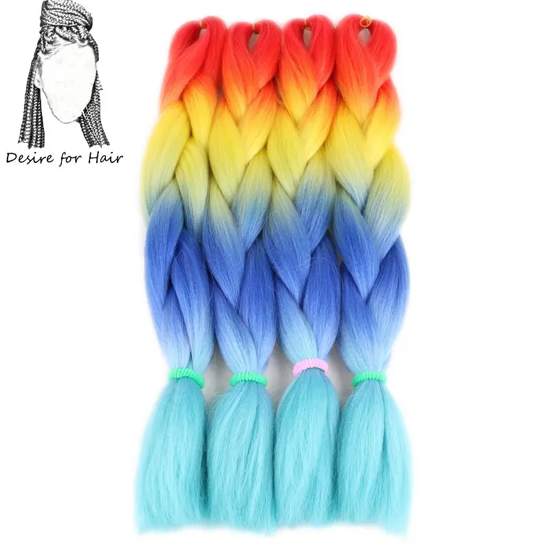 #350 Desire for hair 24 дюйма 100 г bling Блестки для волос mix большие синтетические косы плетение волос для наращивания - Цвет: #350