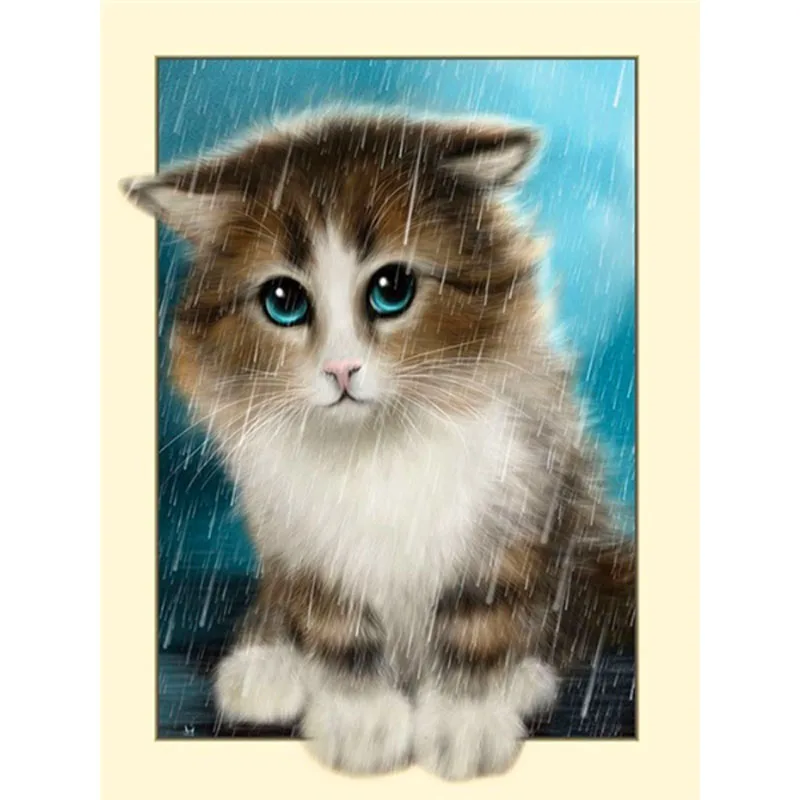 

Full Square/Round Diamond Painting Kit Animal Cat Diamond Embroidery Sale Tiger Pictures of Rhinestones Mosaic Wall Art