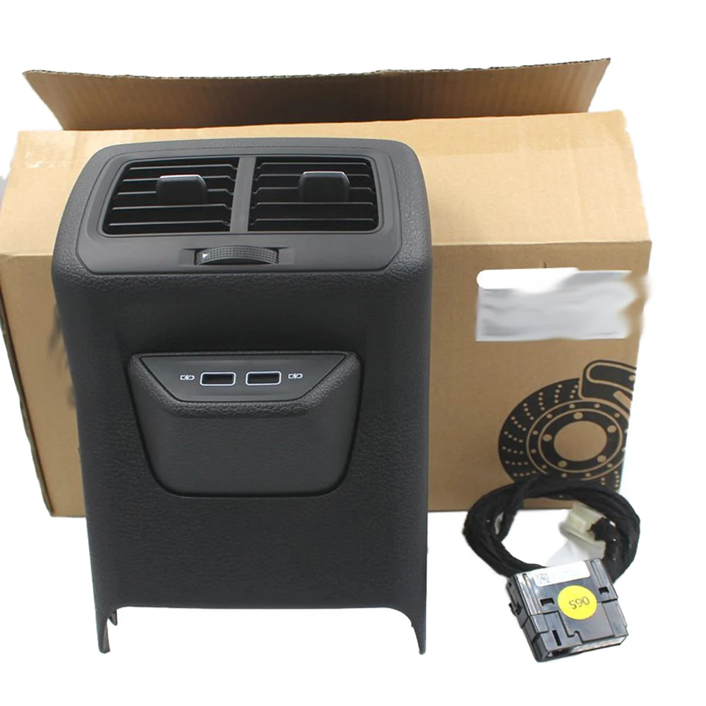 Новый задний подлокотник вентиляционное отверстие рамка с USB зарядкой для VW Golf 7 5