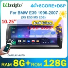 автомагнитола 2дин андройд 10 с экраном магнитола стерео экран для BMW 5 серии E39 1996-2003 X5 E53 M5 CarplayIntelligent system, мультимедийная Автомагнитола видеоплееры Навигация 2DIN DVD мазок магнитофон в машину