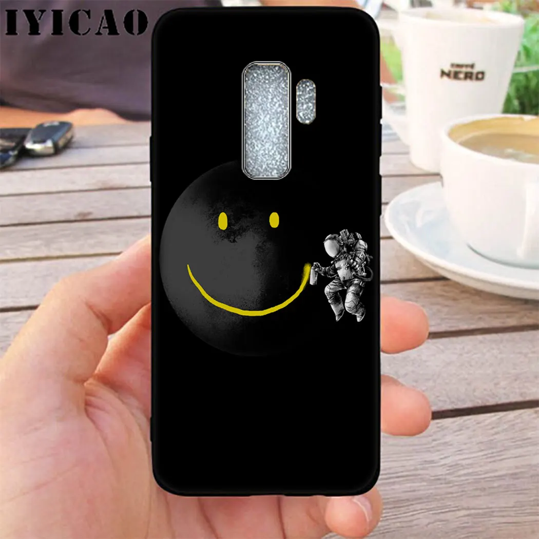 IYICAO Cosmonaut Planets Cosmos Soft Silicone Case for Samsung A7 A8 A9 A6 Plus 2018 Note 8 9 A3 A5 2017 2016 |