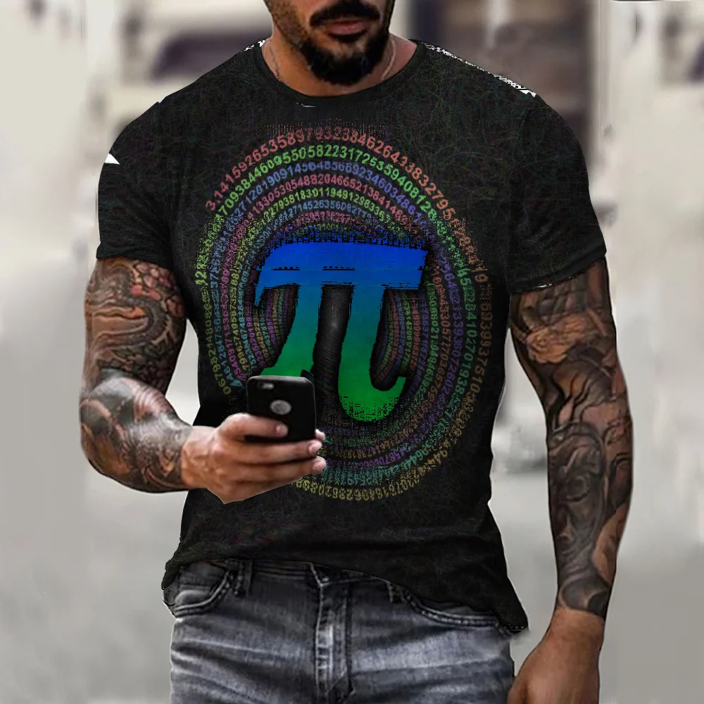 

Summer New Pi Day Math Symbol T-Shirts Funny Short Sleeve Women Men Unisex T Shirt Boys & Girls Mathematics Examination Tee Tops