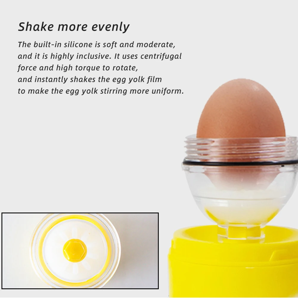 Wonderlife Manual Mixed Egg Nutrition Gold Eggbeater Scramble Eggs Whisk Inside The Shell Turning Device | Дом и сад