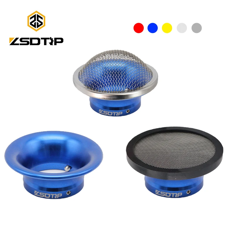 ZSDTRP Carburetor 50mm Motorcycle Air Filter Wind Horn Cup Alloy Trumpet with Guaze For Keihin PWK21/24/26/28/30mm PE 28/30mm