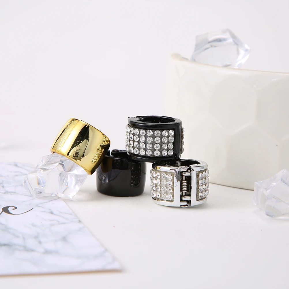 M MISM Золотой Серебряный Openable дреды аксессуары для волос мини конский хвост